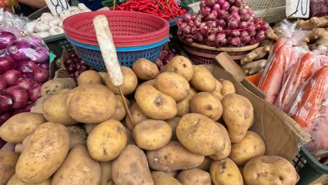 various vegetables displayed with price tags