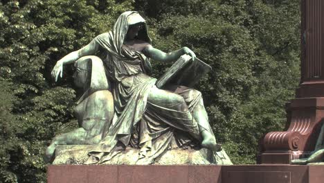 plano medio del memorial de bismarck, bismarck-nationaldenkmal, berlín, alemania