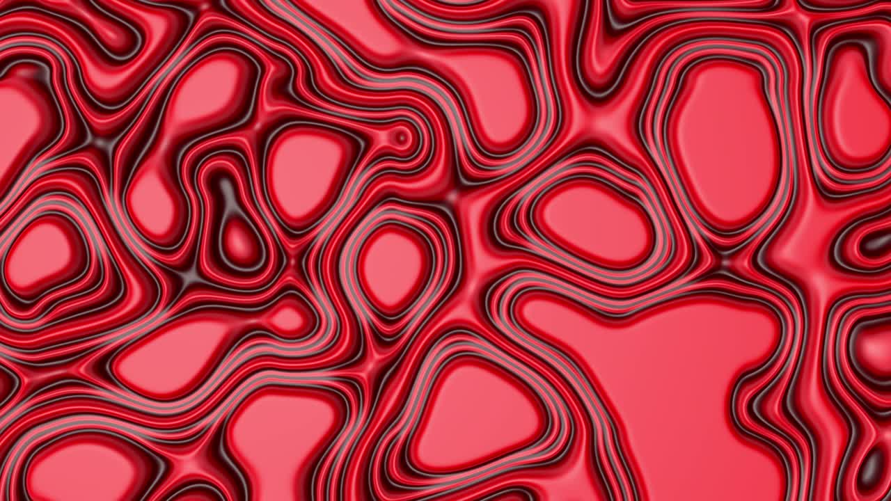 Topography Relief Liquid Gradients Looping Background. 3d Rendering