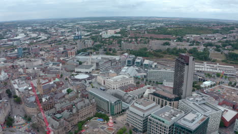 Aufbau-Einer-Drohnenaufnahme-In-Richtung-East-Sheffield-Park-Hill-Flats