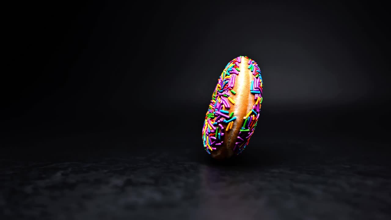 검은색 배경 에 다채로운 도 을 뿌려