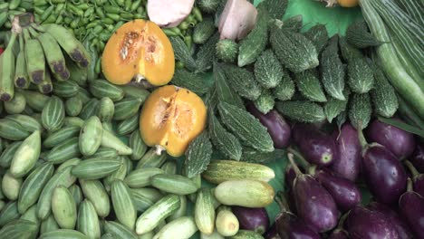 variety of raw vegetables sale on market