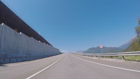 highway through mountains