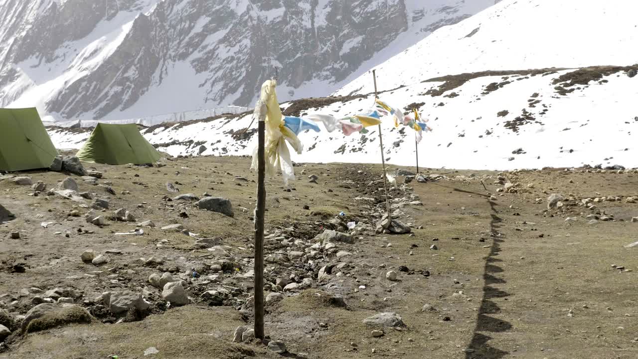 다르마살라 텐트 캠프 (darmasala tent camp) - 고도 4500m, 마나슬루 서 트렉