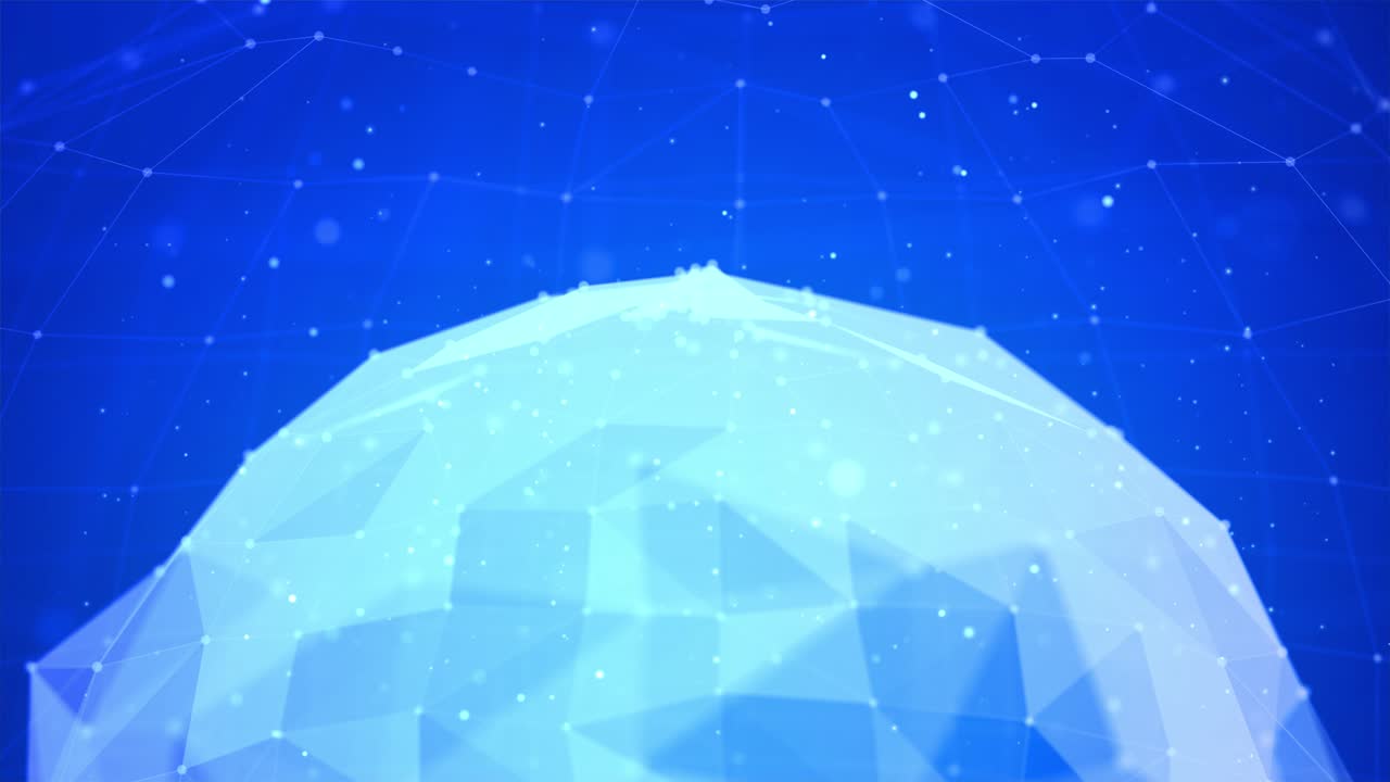 4k 루프 글로벌 네트워크 연결 개념, 빅 데이터 시각화