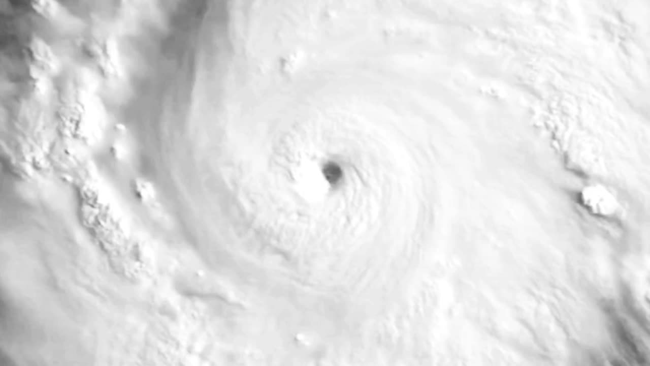 허리케인 위 클로즈업 애니메이션