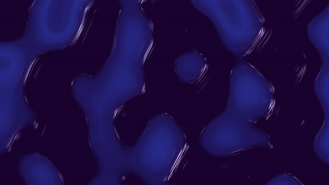 Closeup-fantasy-chaos-blue-liquid-waves-in-dark-space