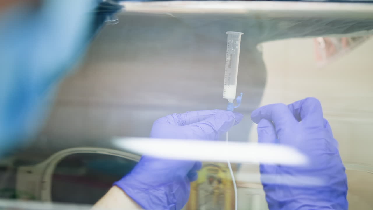 procedimiento médico para la alimentación de los lactantes