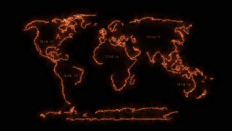 Mapa-De-La-Tierra-En-Llamas-Ardientes