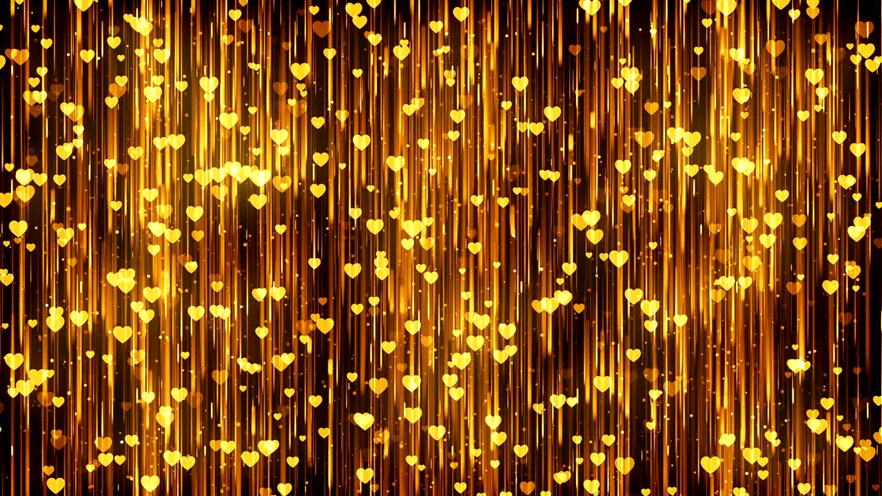 심장 금 입자 배경