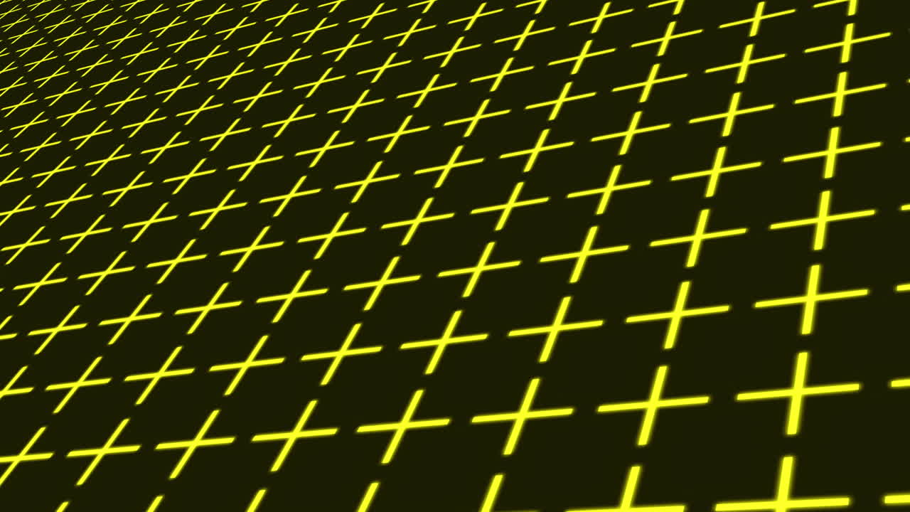 Yellow Plus Grid Pattern