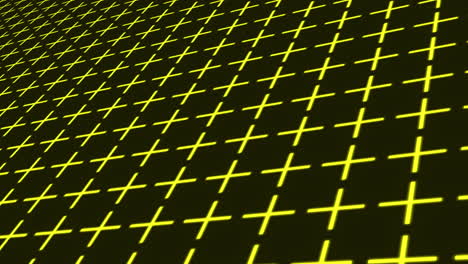 yellow plus grid pattern