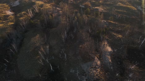 Sand-Docks-and-Dunes,-tour-with-drone-through-the-area