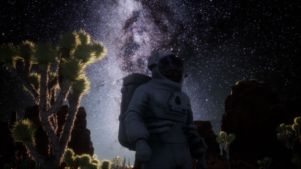 죽음의 계곡에서 우주비행사와 별의 은하계 형성