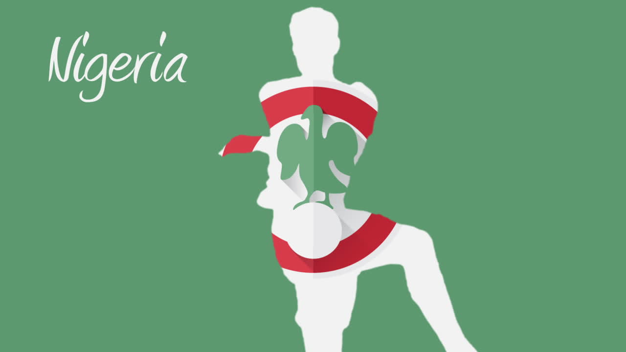 나이지리아 월드컵 2014 - 플레이어와 함께 애니메이션