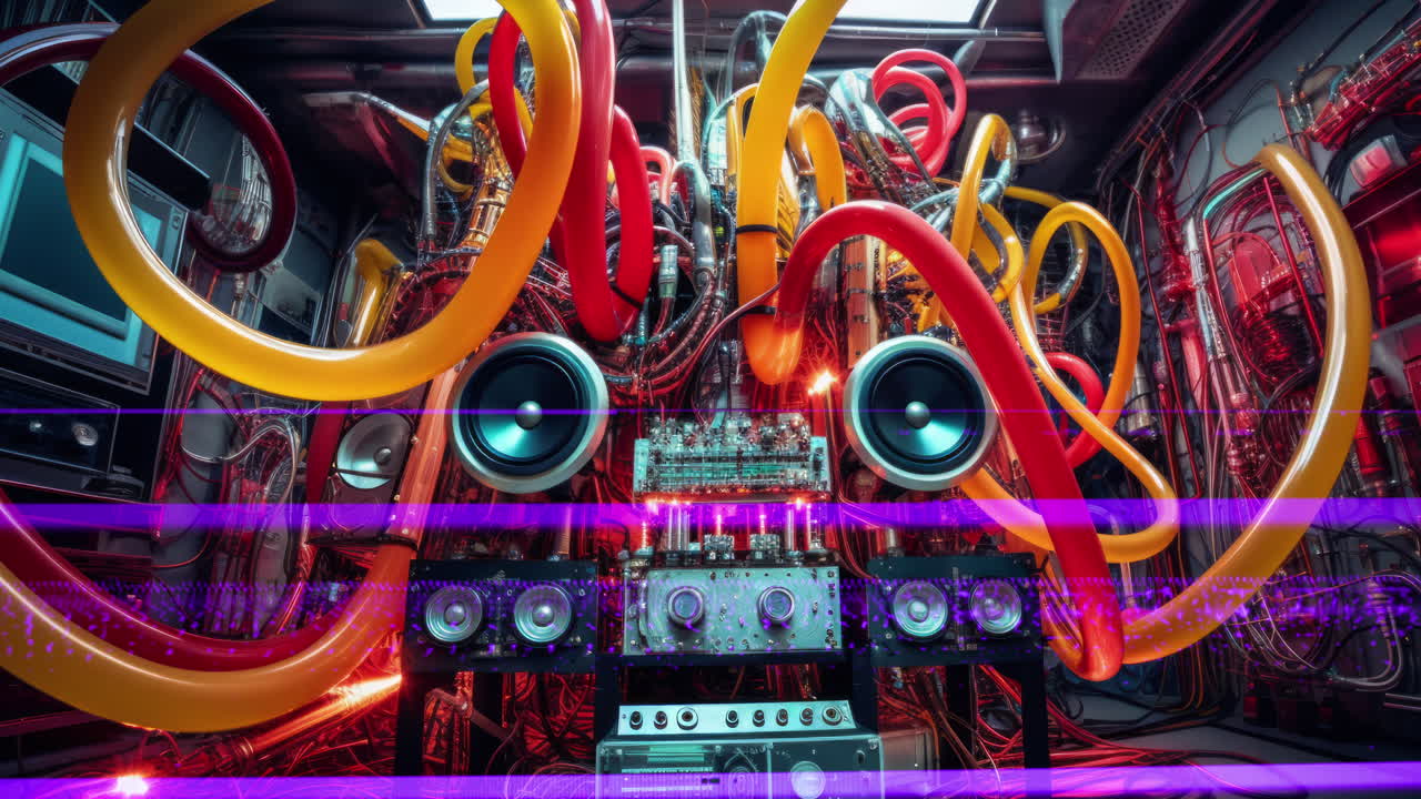 음악 기기와 스피커가 ai로 만들어졌습니다.