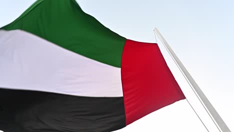 the flag of the united arab emirates is at half-mast