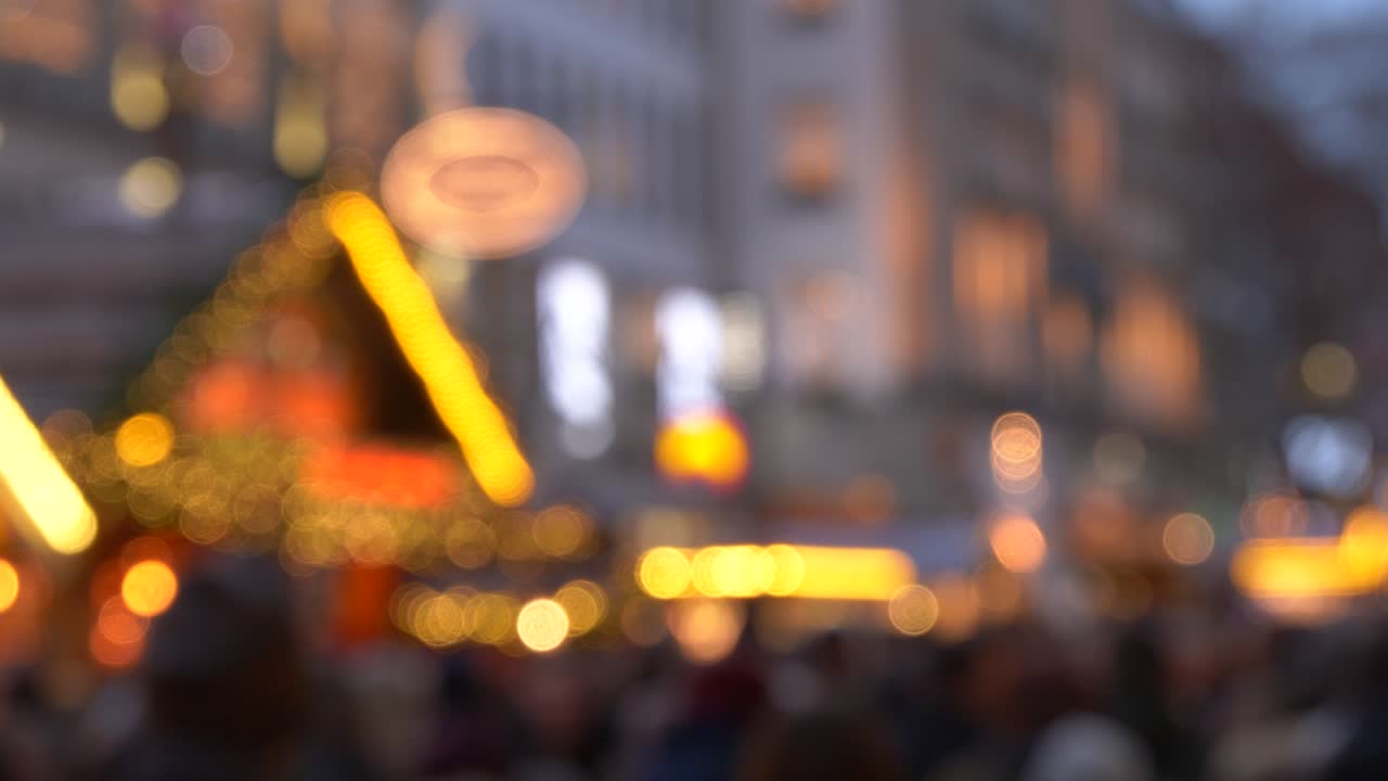 bokeh mercado navideño