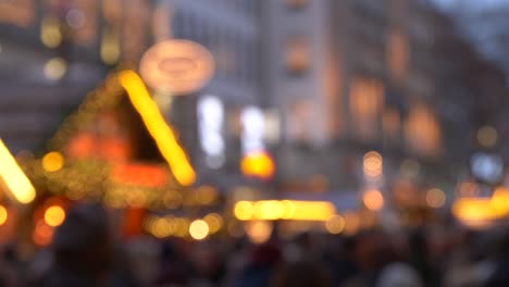 bokeh mercado navideño