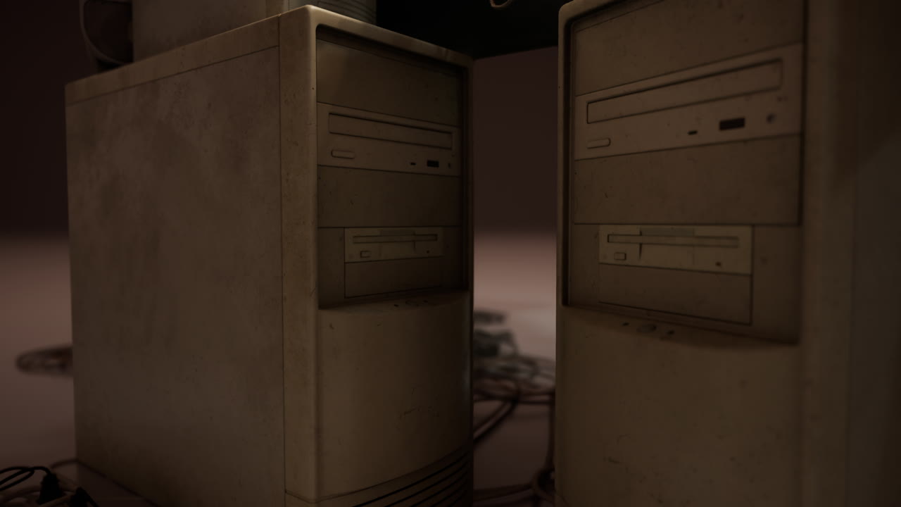 старинный снимок устаревшей технологии