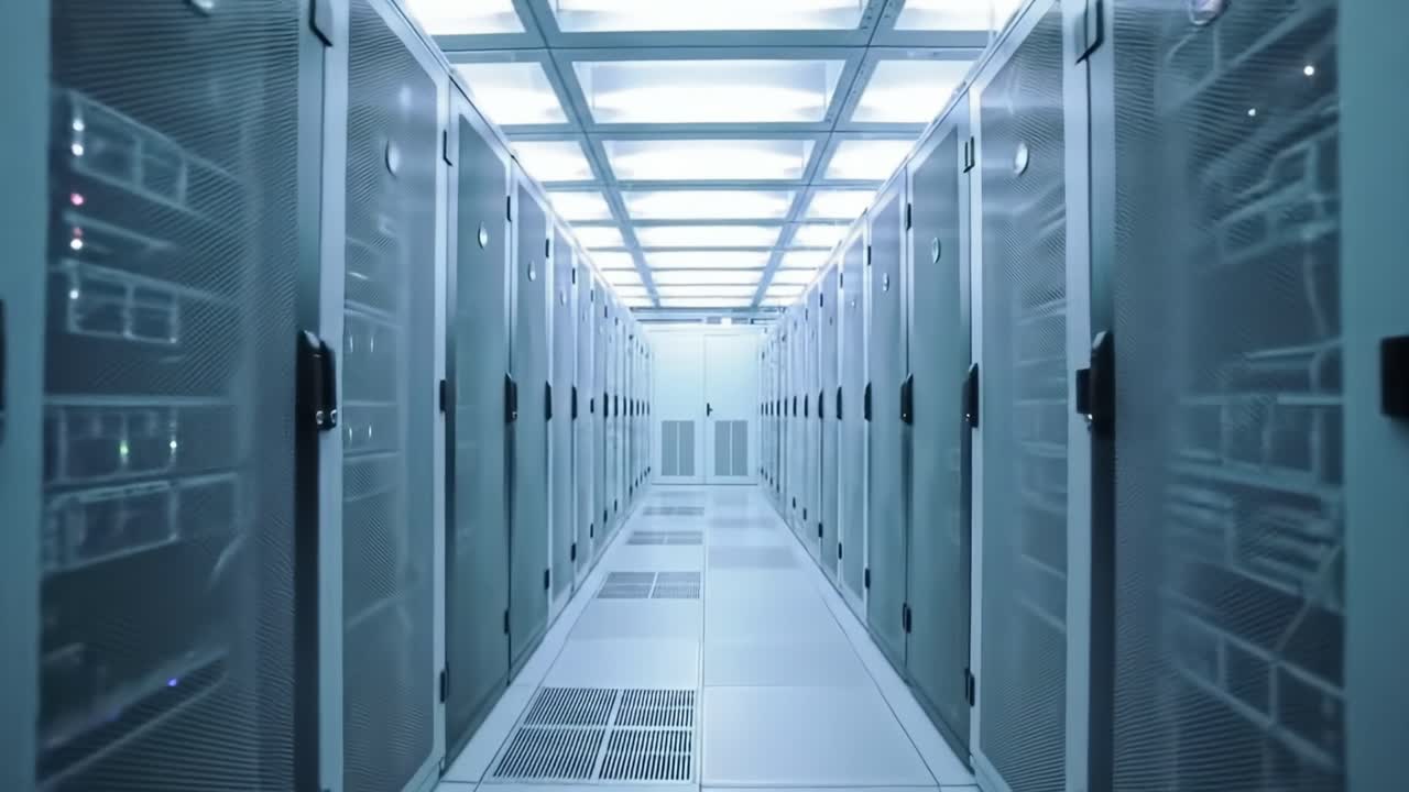 Modern Data Center Server Room
