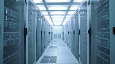 modern data center server room