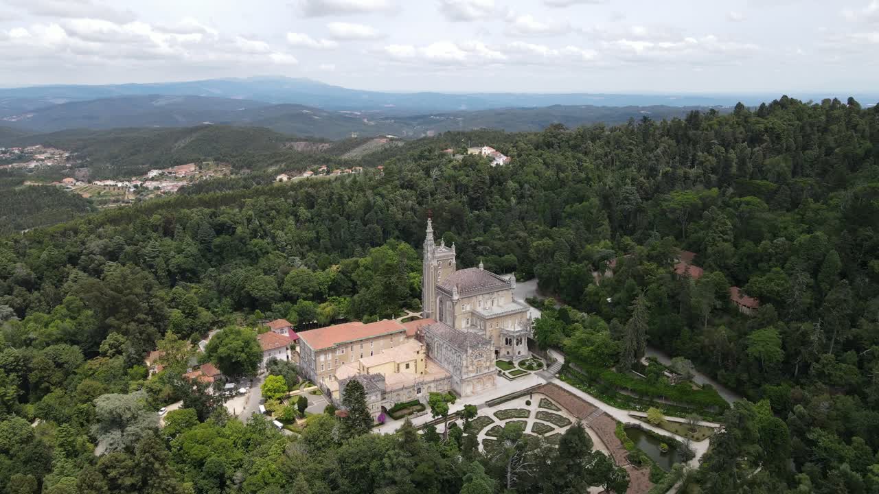 Bussaco palace panoramic shot in Portugal