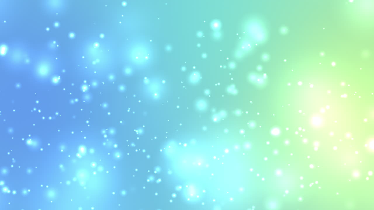 Blue Yellow Particle Animation Looping for Abstract Presentation Background