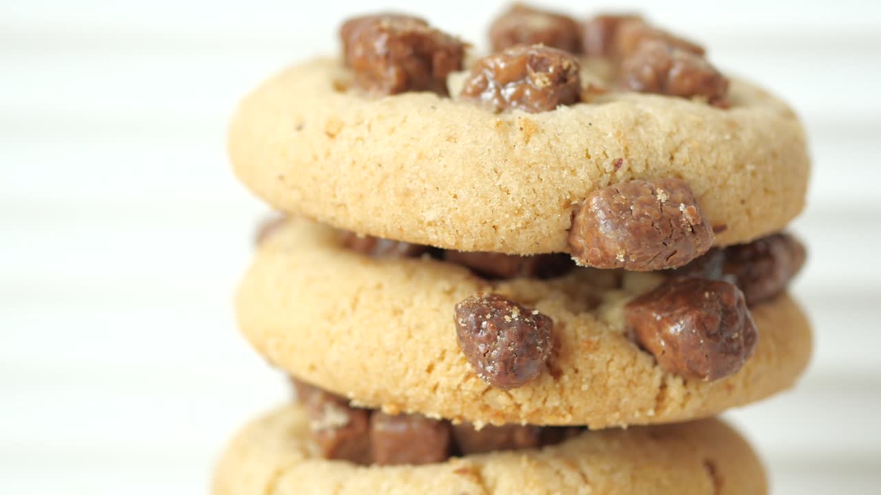Stacked Chocolate Chip Cookies