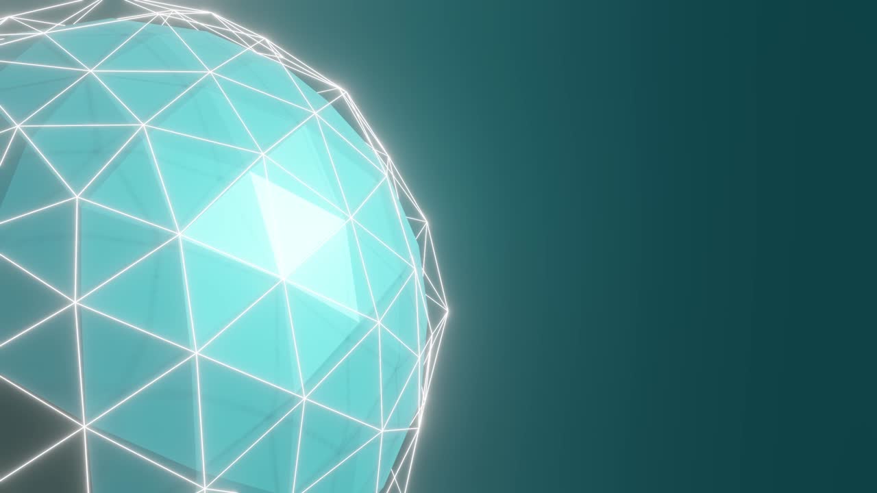 블랙그라운드에 회전하는 파란색 지구를 보여주는 애니메이션 시스