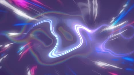 animación de luces coloridas girando sobre energía líquida