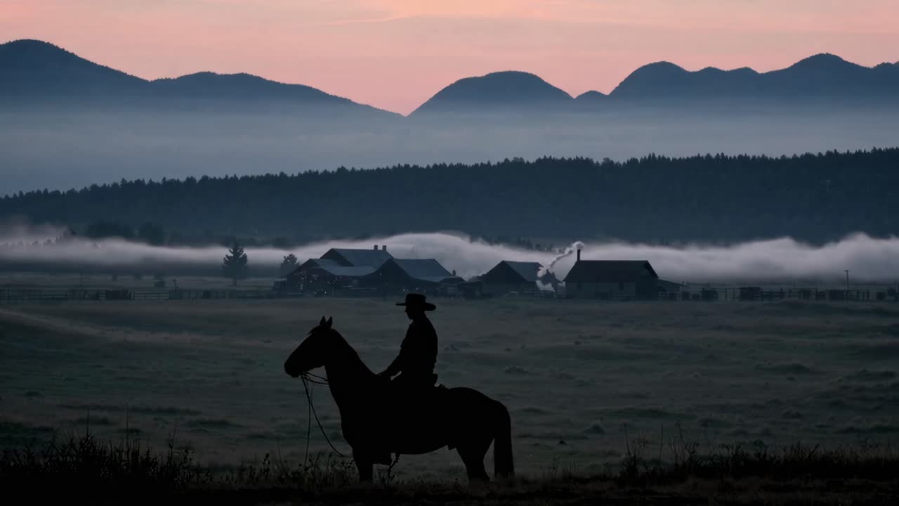 Cowboy at Sunrise Ranch