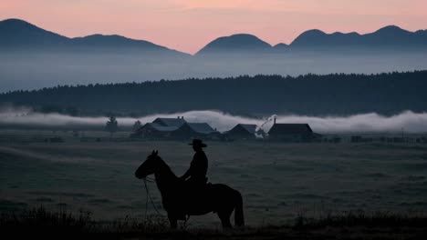 cowboy at sunrise ranch