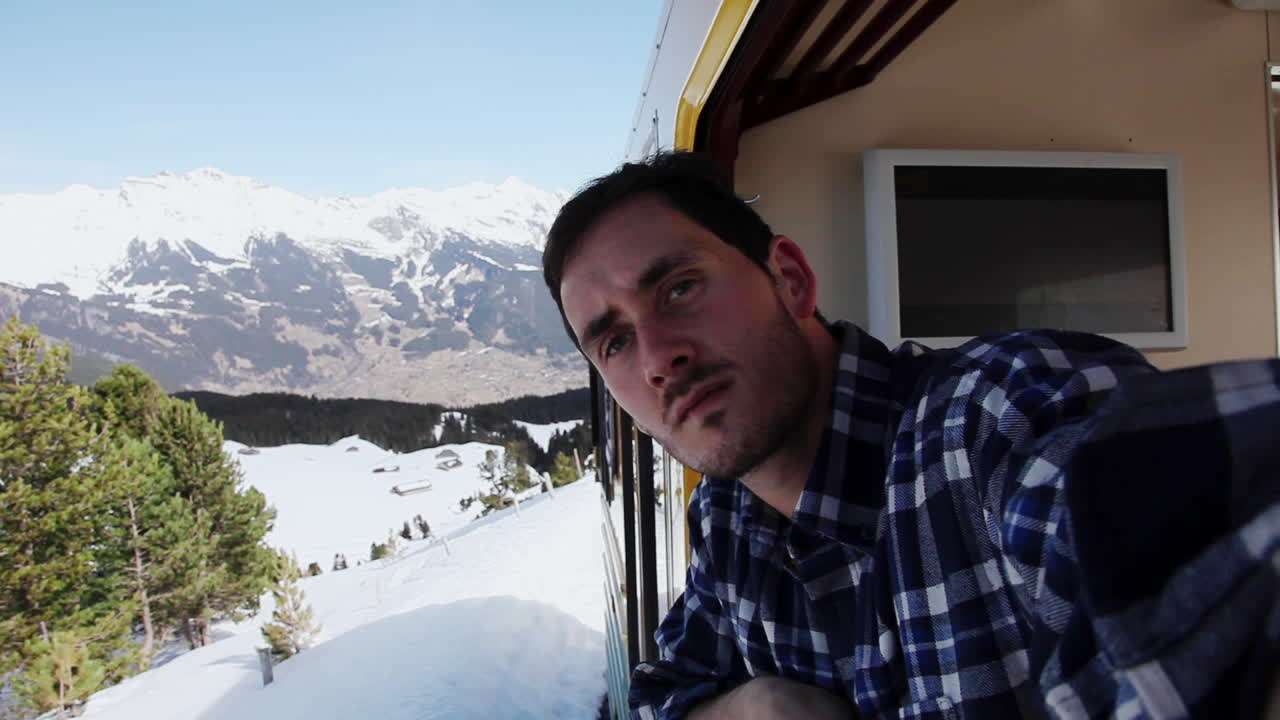 vlogging viaje en tren a los alpes suizos por la ventana