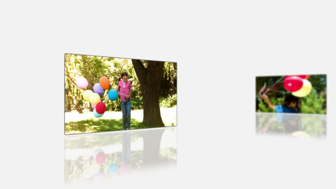 montaje de videos en cámara lenta en un parque