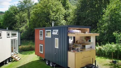 exploring the charm and functionality of modern tiny homes: a close-up look at sustainable living in a compact space