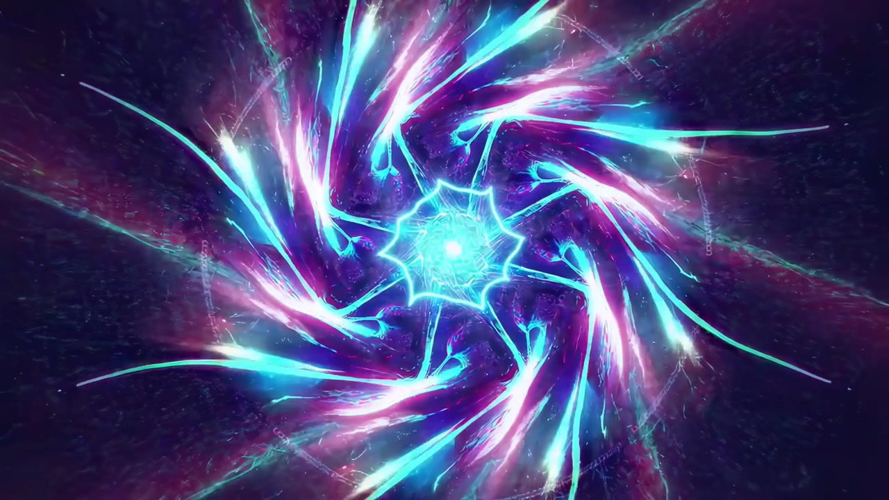 Vibrant Abstract Swirling Cosmic Energy Pattern