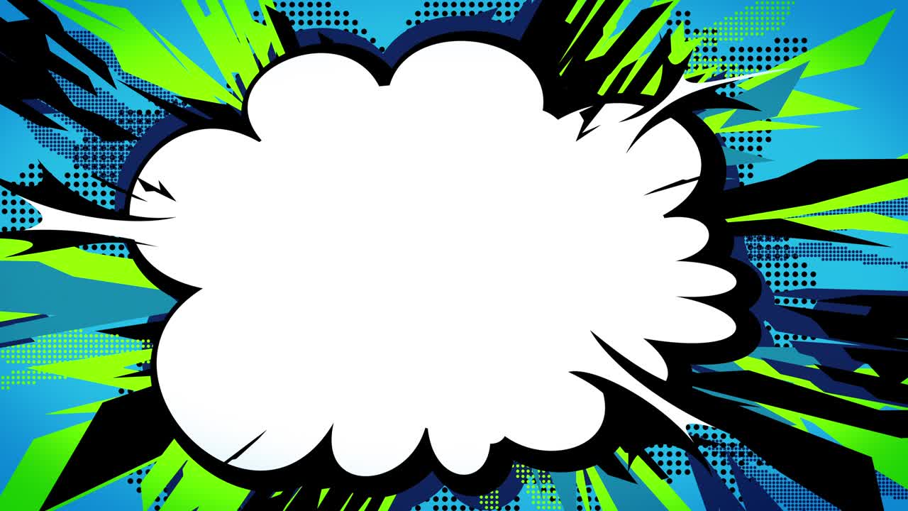 el cuadro de burbuja de habla. [últimos 9 segundos 1 segundo bucle]