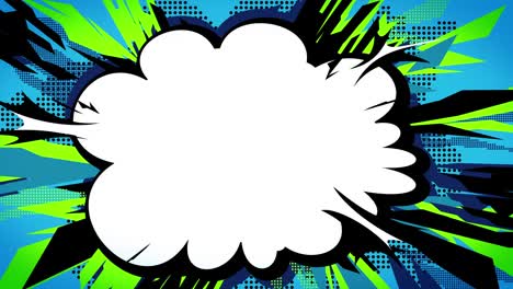 pop speech bubble frame. [last 9secs / 1sec loop]