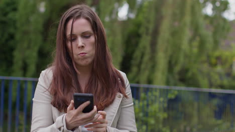 Stressed Or Angry Woman Outdoors With Financial Worries About Cost Of Living Crisis Debt And Paying Bills Talking On Mobile Phone 6