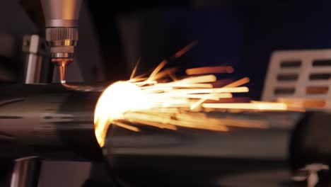 cnc laser and gas cutting of metal, modern industrial technology.