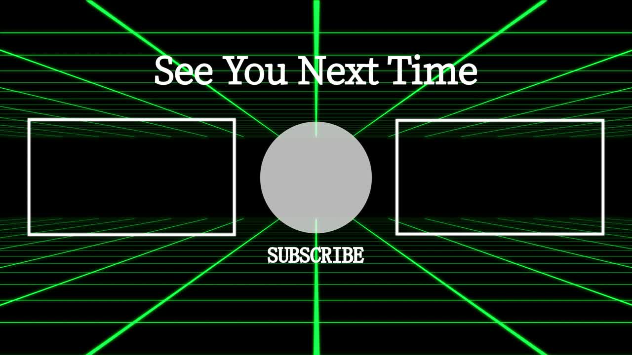 그리드 이동 엔드 카드 엔딩 스크린 모션 그래픽