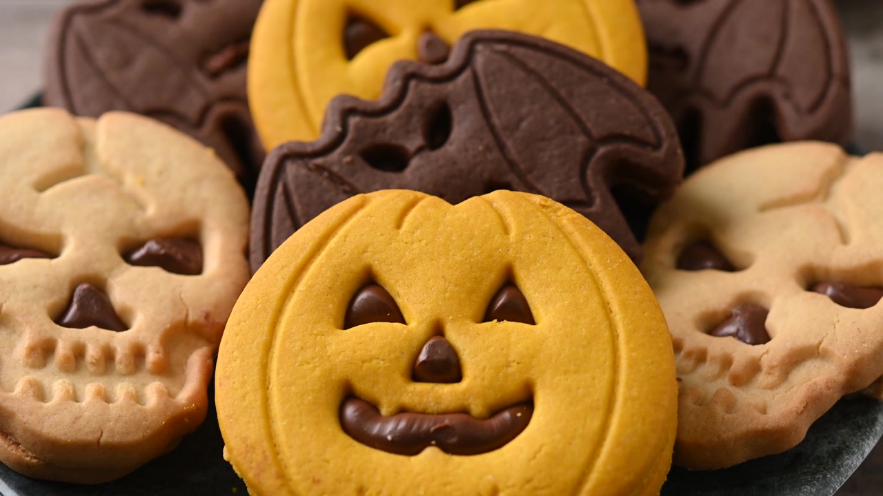 Assorted Halloween cookies