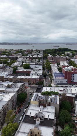 aerial view of a residential neighborhood in new york city