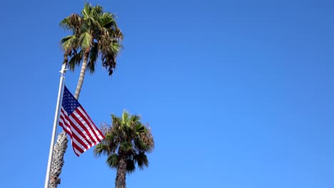 video of united states flag waving in the wind in 4k