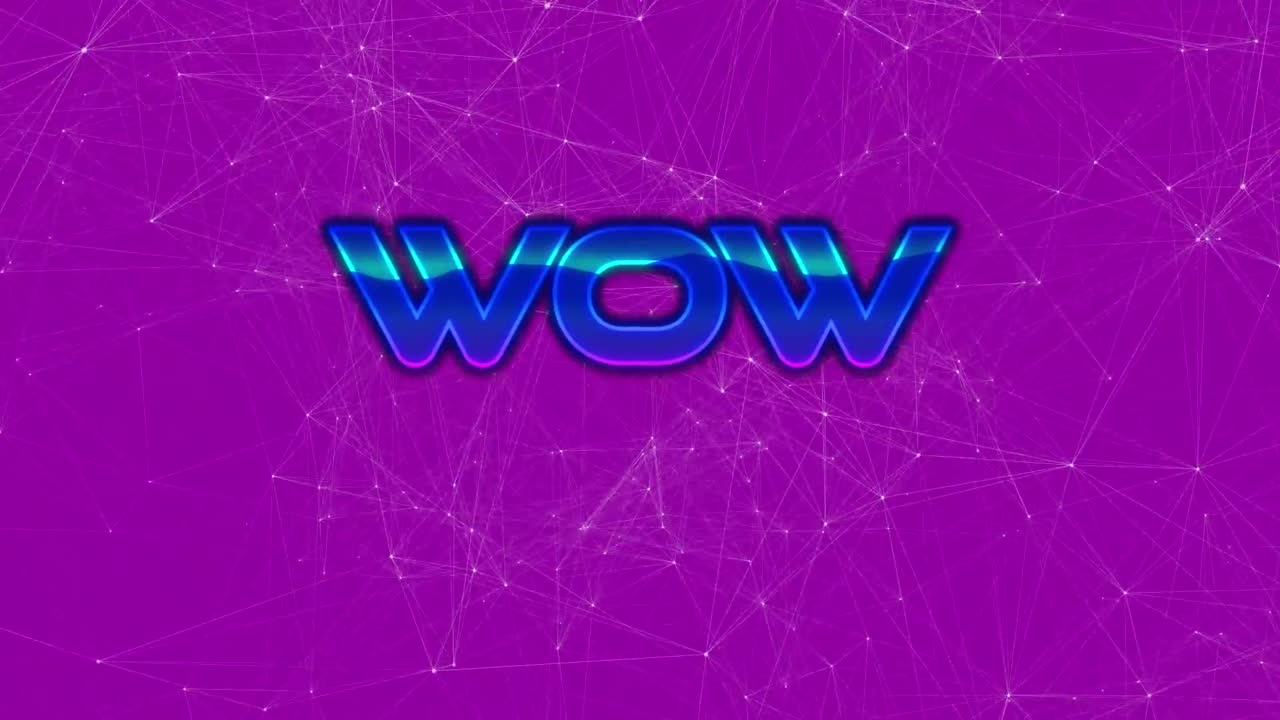 노란색 배경의 디지털 소셜 네트워크 애니메이션.