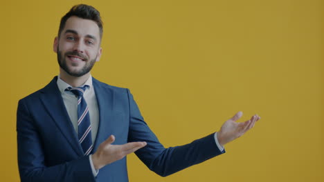 businessman presenting