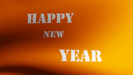 Deseos-De-Feliz-Año-Nuevo---Bandera-Naranja