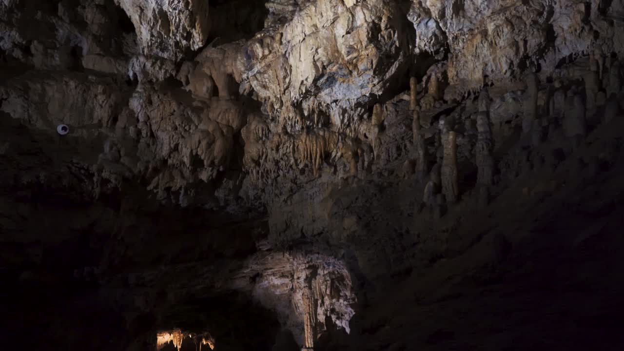 Demanovska Cave Of Liberty In Low Tatras Slovakia With Stalactites Stalagmites And Underground Waterfall Lake Most Visited Cave In Slovakia Natural Limestone Formations Captured In Cinematic 4K