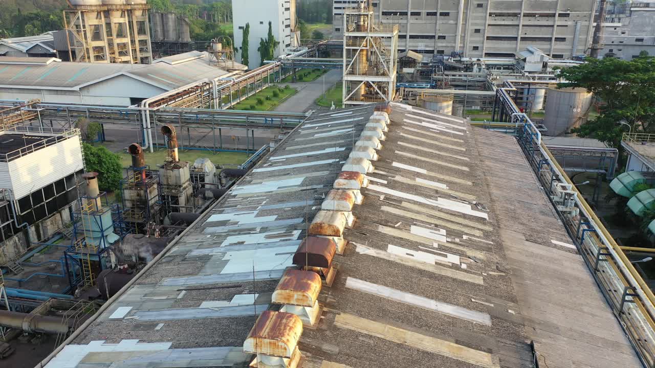 산업 단지 공중 사진